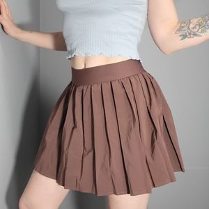 Brown Pleated Skort